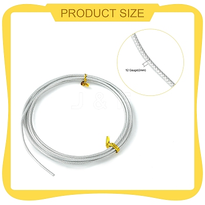 Textured Round Aluminum Wire AW-R004-2m-01-1