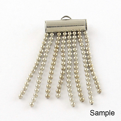 Iron Slide On End Clasp Tubes IFIN-R212-2.5cm-G-1