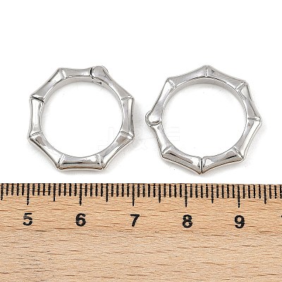 Brass Twister Clasps KK-P323-12P-1