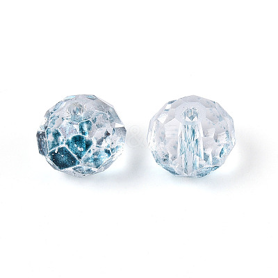 Baking Paint Transparent Glass Beads GLAA-N011-10mm-M-1