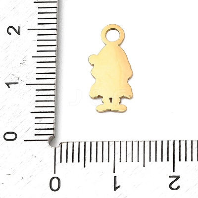 Christmas 304 Stainless Steel Enamel Pendants LS-STAS-I356-02G-01-1