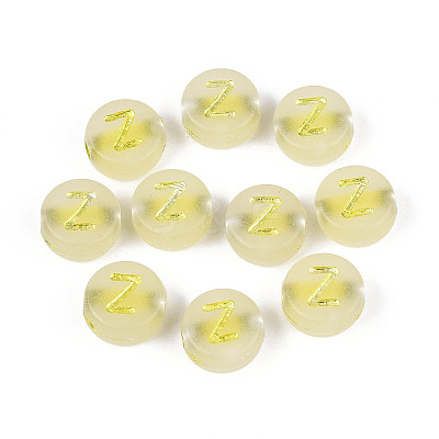 Luminous Frosted Acrylic Beads FACR-T008-02Z-1