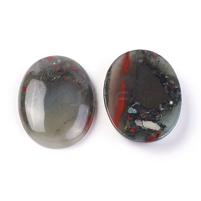 Natural Bloodstone Cabochons G-F608-02C-1
