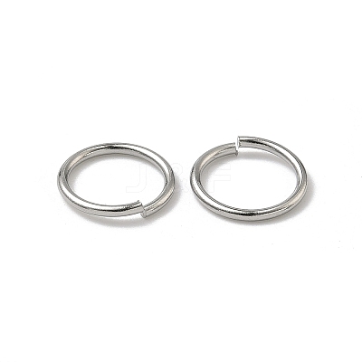 Tarnish Resistant 304 Stainless Steel Open Jump Rings X-STAS-J013-10x1mm-01-1