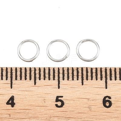 Brass Closed Jump Rings KK-D257-01P-05-1