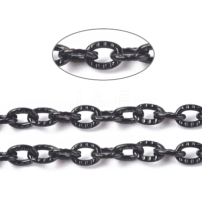 304 Stainless Steel Textured Cable Chains CHS-H007-42B-1