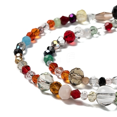 Mixed Electroplate Glass Beads Strands X-EGLA-A003-01-1