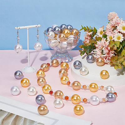 1 Set ABS Plastic Imitation Pearl Beads FIND-PH0009-70-1