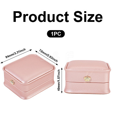 PU Leather Necklace Pendant Gift Boxes LBOX-TADJ0001-01B-1