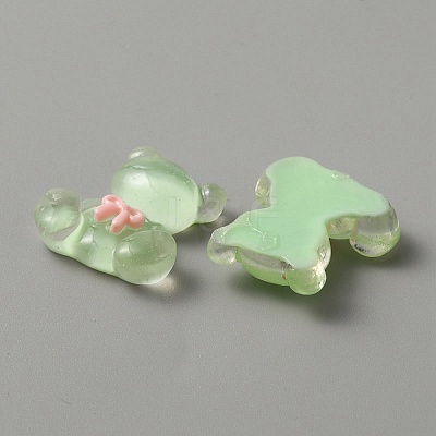 Translucent Resin Cabochons RESI-WH0035-28D-1