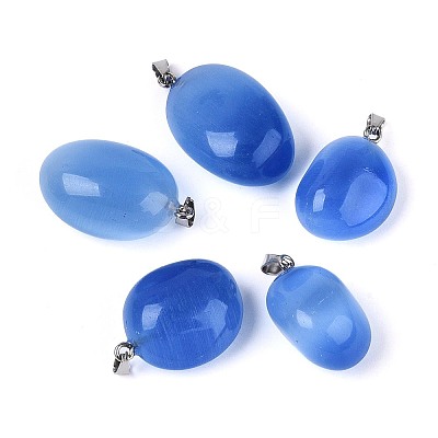 Cat Eye Pendants G-N360-07P-07-1