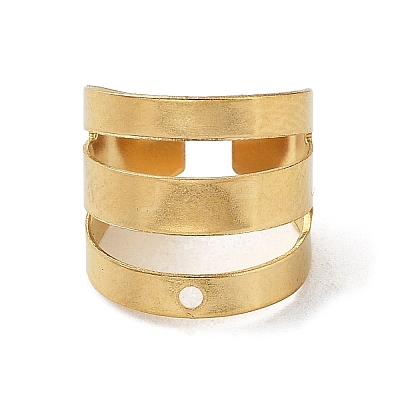 304 Stainless Steel Ear Cuff Findings STAS-Q305-01E-G-1