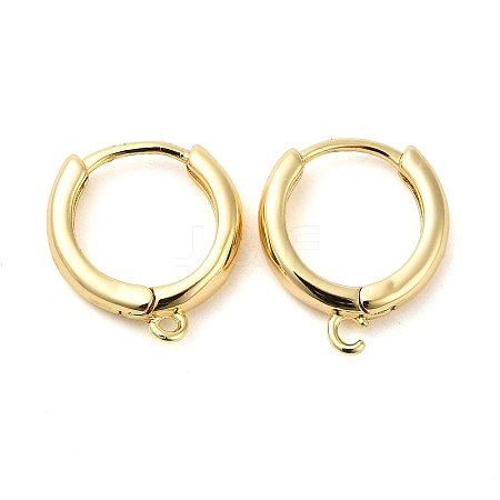 Brass Hoop Earrings X-EJEW-K083-33G-1