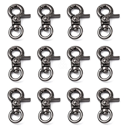 Zinc Alloy Swivel Lobster Claw Clasps PALLOY-WH0006-02A-1