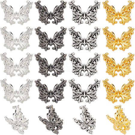 120Pcs 4 Colors Alloy Beads FIND-SC0011-91-1