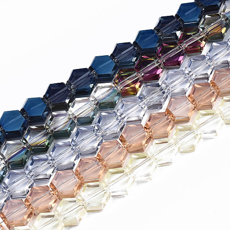 Electroplate Glass Beads Strands EGLA-S194-06A-1