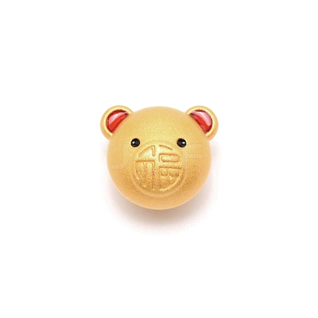 Frosted Alloy Beads PALLOY-WH0094-09-1