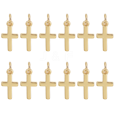12Pcs Brass Pendants KK-BC0014-80G-1