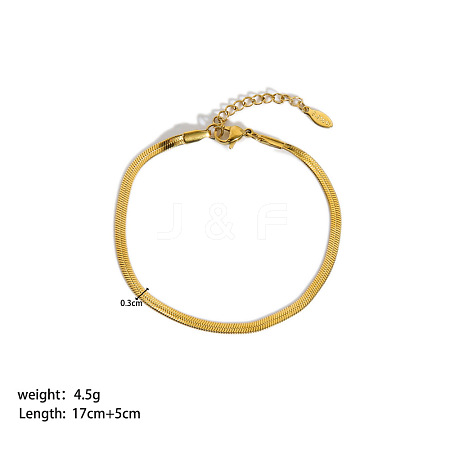 Stylish Titanium Steel Snake Chain Bracelets for Women XR9988-8-1