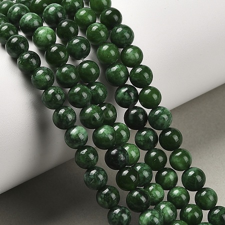 Natural Malaysia Jade Beads Strands G-A146-6mm-B04-1