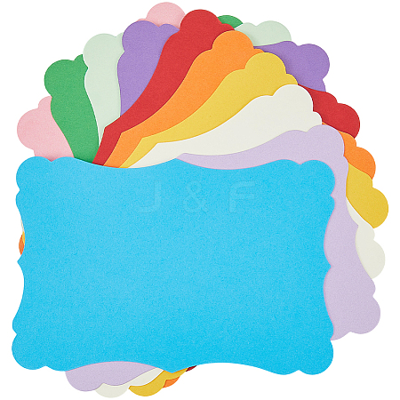 50Pcs 10 Colors DIY Paper Blank Greeting Cards AJEW-CP0010-26A-1