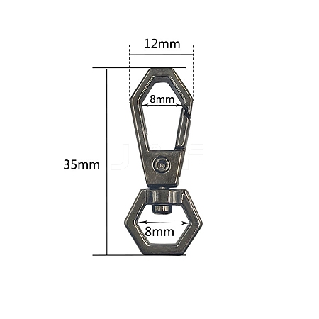 Alloy Swivel Clasps PW-WG74639-02-1