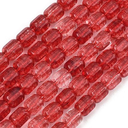 Transparent Glass Beads Strands GL-A001-01A-08-1