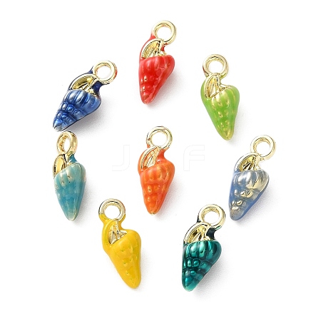 Alloy Enamel Pendants AL-CBA3844-02C-G-1