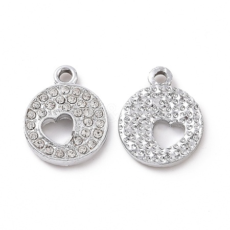 Alloy Rhinestone Pendants ALRI-C008-34P-1