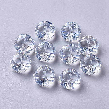 Electorplated Glass Beads EGLA-E005-08-1