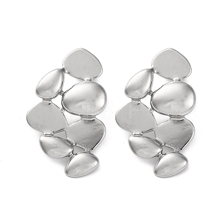 304 Stainless Steel Stud Earrings EJEW-K295-15P-1