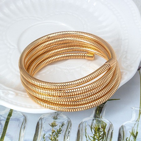 304 Stainless Steel Bangles BJEW-Q042-05G-1