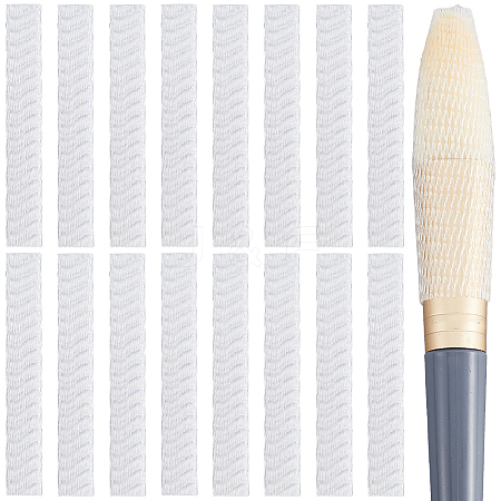 200Pcs PE Makeup Brush Protector Reusable Expandable Mesh Cover MRMJ-GF0001-51A-1