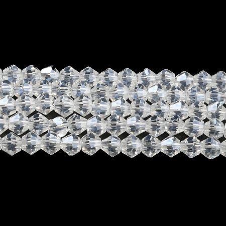 Transparent Electroplate Glass Beads Strands EGLA-A039-T2mm-A13-1
