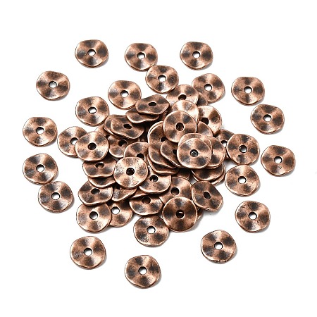 Tibetan Style Alloy Wavy Spacer Beads LS-RLF9350Y-NF-1
