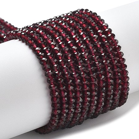 Natural Garnet Beads Strands G-P555-A01-01-1