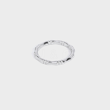 Stainless Steel Bamboo Joint Ring GY8845-11-1