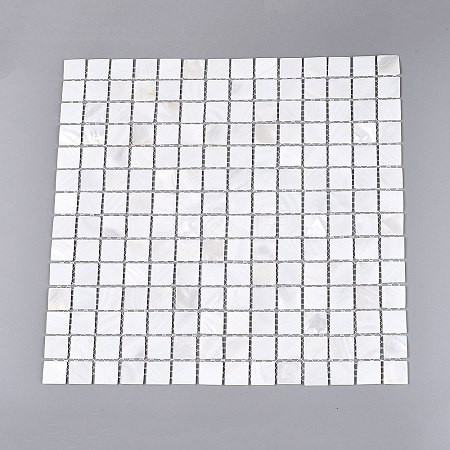 Natural Freshwater Shell Mosaic Tile Cabochons SHEL-Q029-05C-1