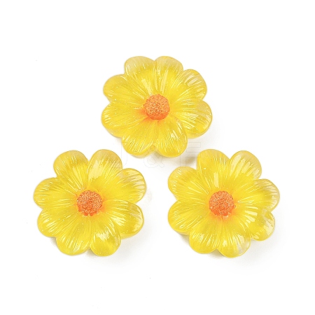 Flower Series Resin Cabochons CRES-Q008-01F-1