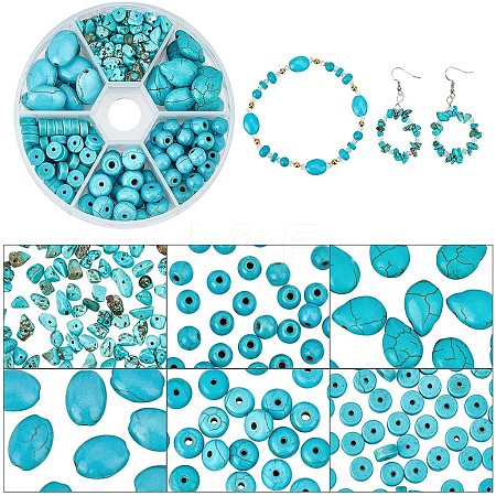 Dyed Synthetic Turquoise Beads G-AR0004-32-1