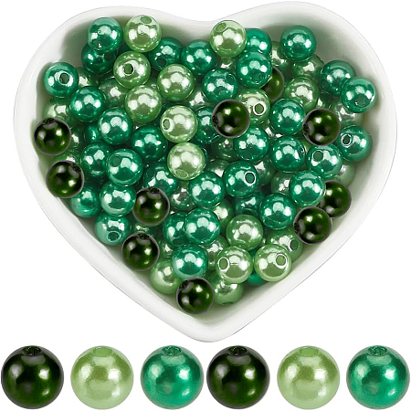 Saint Patrick's Day Acrylic/ABS Plastic Imitation Pearl OACR-SP0001-66B-02-1
