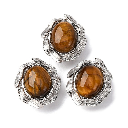 Natural Tiger Eye Oval Multi-Strand Links G-G207-02P-07-1
