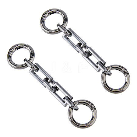 2Pcs Zinc Alloy Bag Extender Cable Chains FIND-FI0001-03B-1