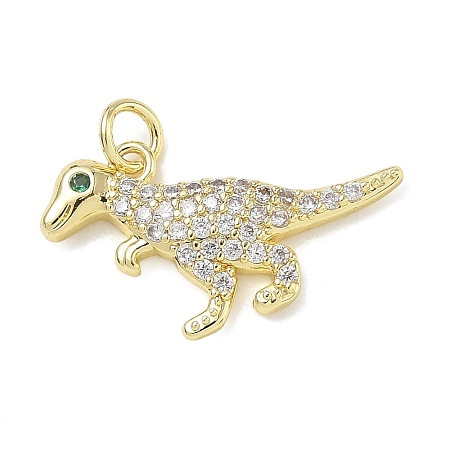 Brass with Rhinestone Pendants RB-CBA6830-18G-06-1