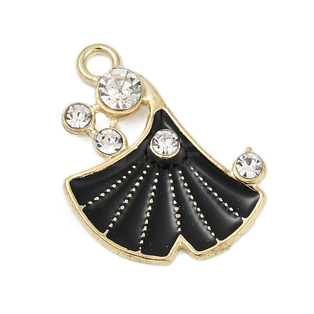 Alloy Enamel Pendants with Rhinestone FIND-Z070-07G-01-1