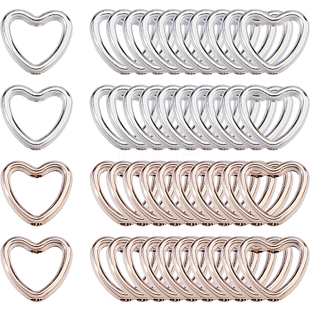200Pcs 2 Coloes Plastic Bead Frame KY-FH0001-47-1