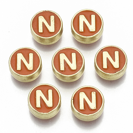 Alloy Enamel Beads LS-X-ENAM-S122-028N-NR-1