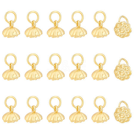 18Pcs Brass Charms KK-LP0001-39-1