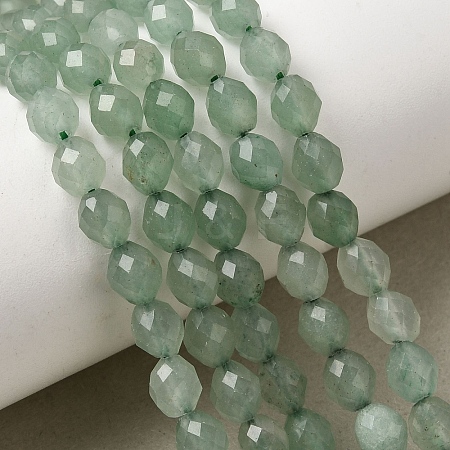Natural Green Aventurine Beads Strands G-K376-F14-01-1