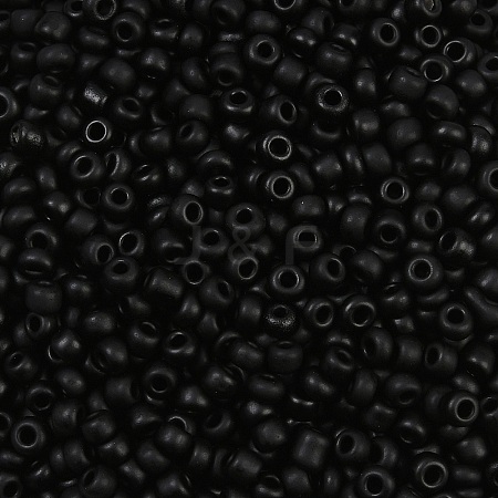 Frosted Opaque 8/0 Glass Seed Beads SEED-R029-3mm-A07-1